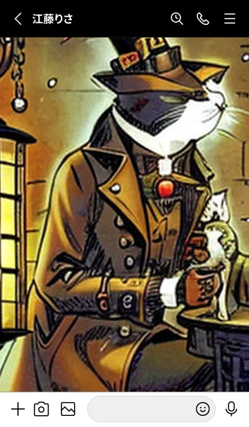 [LINE着せ替え] 猫紳士街_#FH017。の画像2