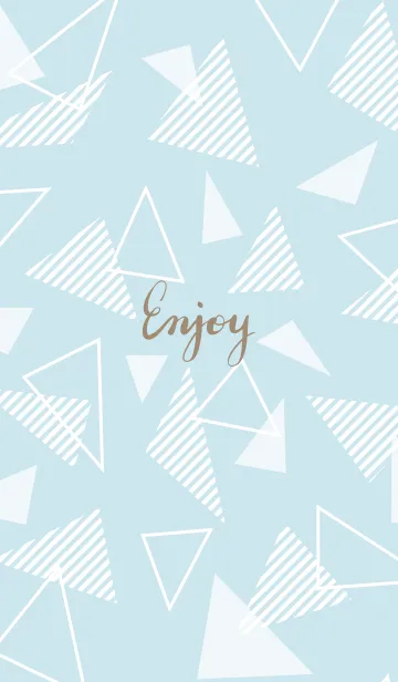 [LINE着せ替え] 白いおしゃれな三角5の画像1