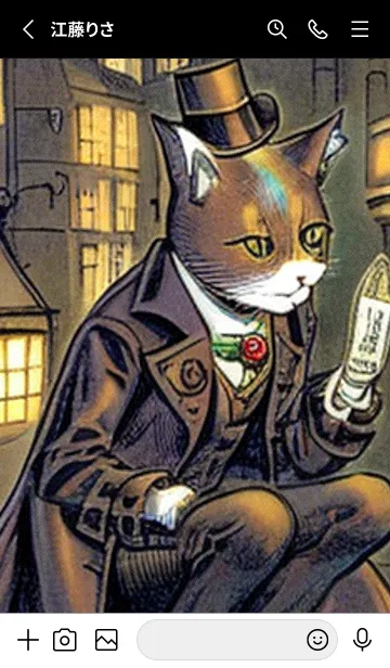 [LINE着せ替え] 猫紳士街#FH029。の画像2