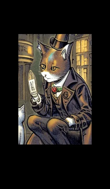 [LINE着せ替え] 猫紳士街#FH028。の画像1