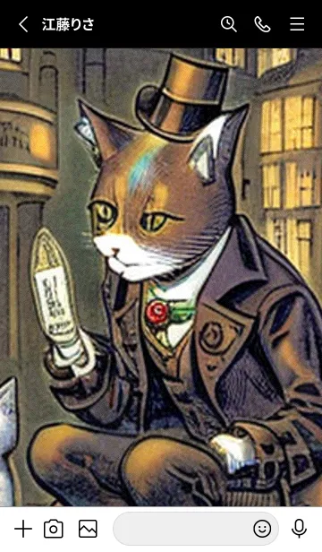 [LINE着せ替え] 猫紳士街#FH028。の画像2