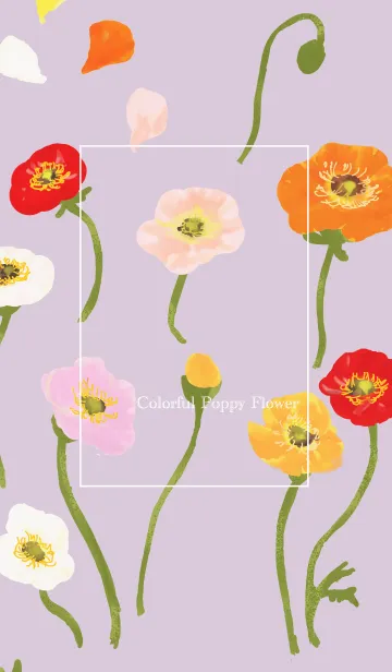 [LINE着せ替え] =Colorful Poppy Flower2=の画像1