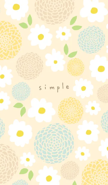 [LINE着せ替え] 白い花と鞠花19の画像1