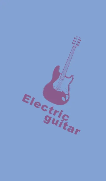 [LINE着せ替え] ELECTRIC GUITAR CLR 青藤色の画像1