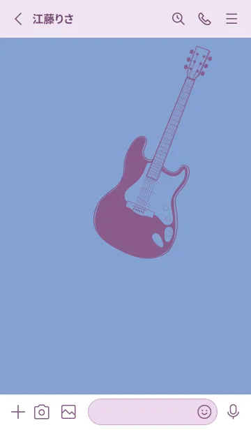 [LINE着せ替え] ELECTRIC GUITAR CLR 青藤色の画像2