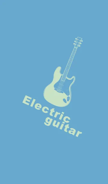 [LINE着せ替え] ELECTRIC GUITAR CLR チョークブルーの画像1