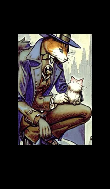 [LINE着せ替え] 猫紳士街#FH022。の画像1