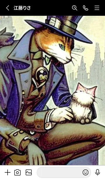 [LINE着せ替え] 猫紳士街#FH022。の画像2