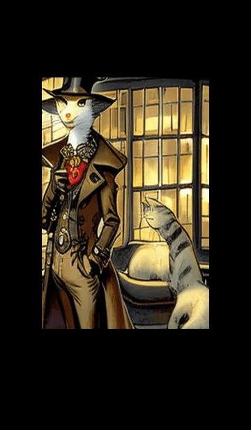 [LINE着せ替え] 猫紳士街#FH020。の画像1