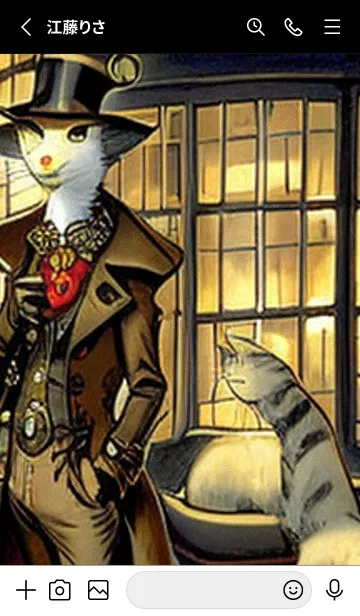 [LINE着せ替え] 猫紳士街#FH020。の画像2