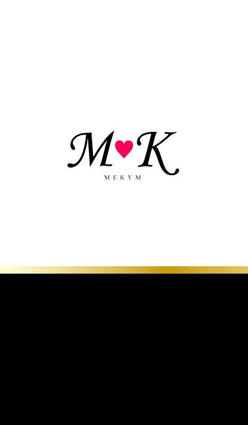 [LINE着せ替え] LOVE INITIAL-M&K イニシャル 2の画像1