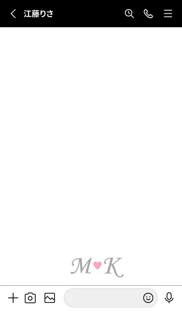 [LINE着せ替え] LOVE INITIAL-M&K イニシャル 2の画像2