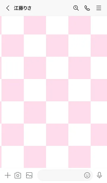 [LINE着せ替え] パステルピンク1■ホワイト.TKCの画像2