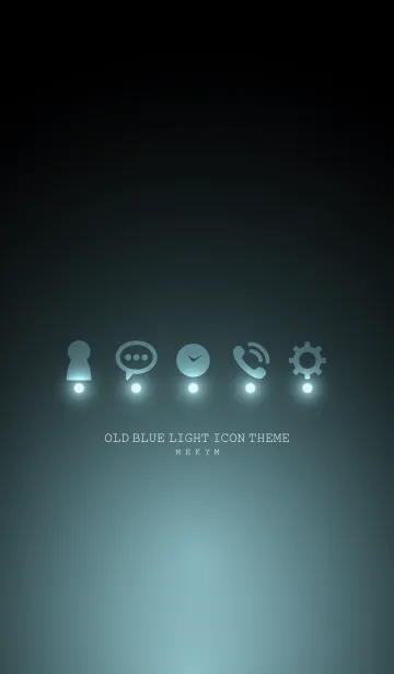 [LINE着せ替え] OLD BLUE LIGHT ICON THEMEの画像1