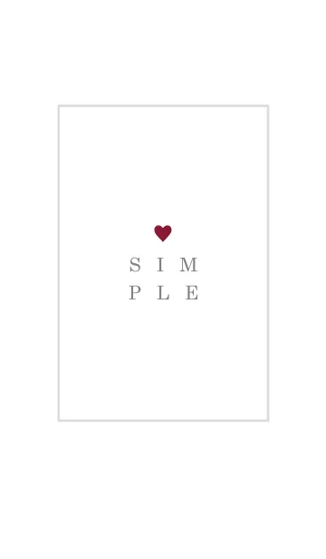 [LINE着せ替え] SIMPLE-HEART 26の画像1