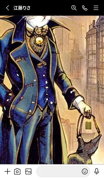 [LINE着せ替え] 猫紳士街#FI04。の画像2