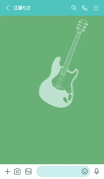 [LINE着せ替え] ELECTRIC GUITAR CLR 薄緑色の画像2