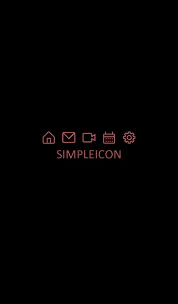 [LINE着せ替え] SIMPLE ICON -BLACK- 58の画像1