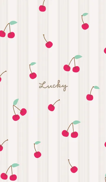 [LINE着せ替え] さくらんぼ くすみカラー22の画像1