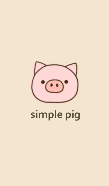 [LINE着せ替え] ぶたさんナチュラルの画像1