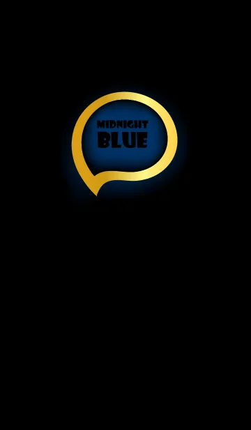 [LINE着せ替え] Midnight Blue Gold Black Theme (JP)の画像1