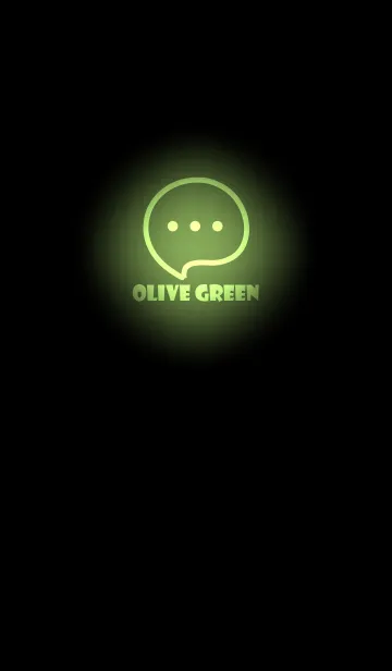 [LINE着せ替え] Olive Green Neon Theme V4 (JP)の画像1