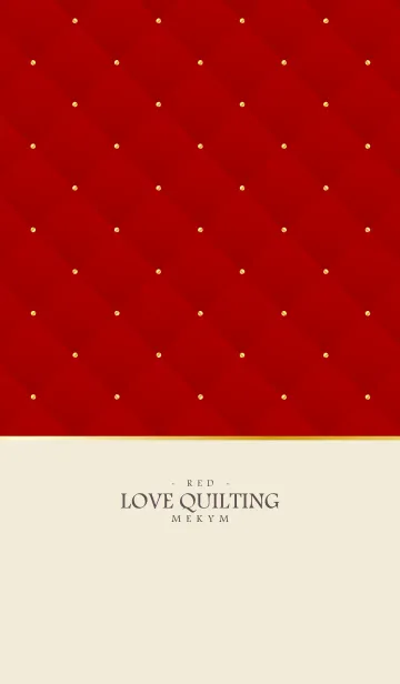 [LINE着せ替え] LOVE QUILTING - RED 5の画像1