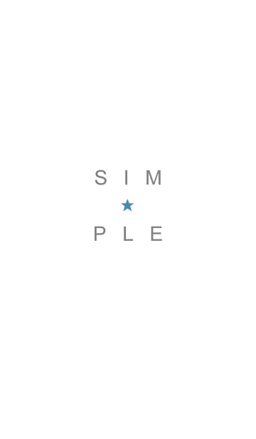 [LINE着せ替え] SIMPLE STAR 75の画像1