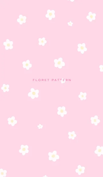 [LINE着せ替え] Floret Pattern - 06-01 ピンクの画像1