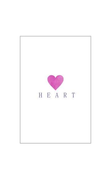 [LINE着せ替え] watercolor purple pink-HEART 42の画像1