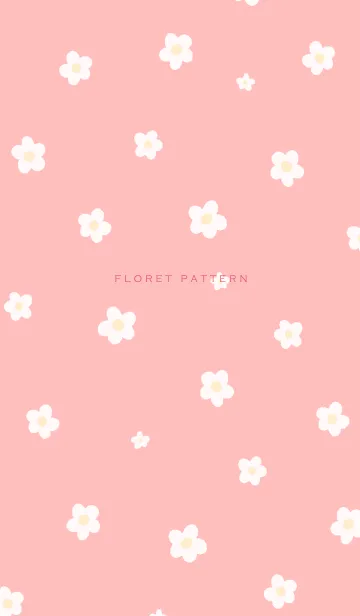 [LINE着せ替え] Floret Pattern - 06-02 ピンクの画像1