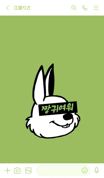 [LINE着せ替え] 韓国 ラビット 24の画像2