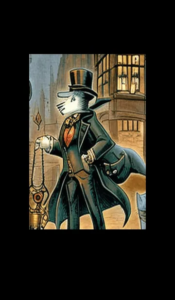 [LINE着せ替え] 猫紳士街#FI013。の画像1