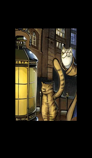 [LINE着せ替え] 猫紳士街#FI012。の画像1