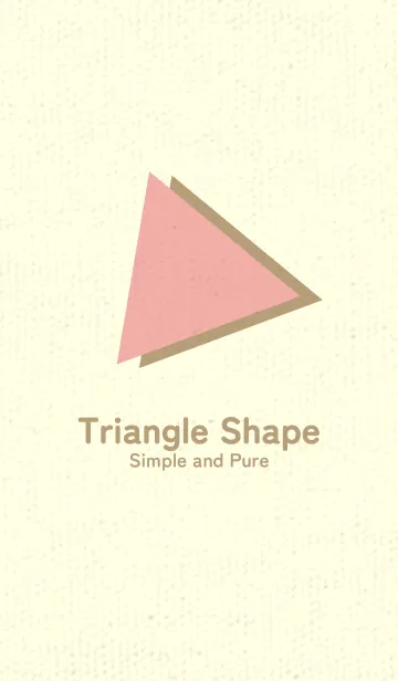 [LINE着せ替え] 三角型の着せかえ 珊瑚色の画像1