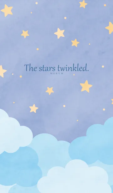 [LINE着せ替え] The stars twinkled-BLUE 15の画像1