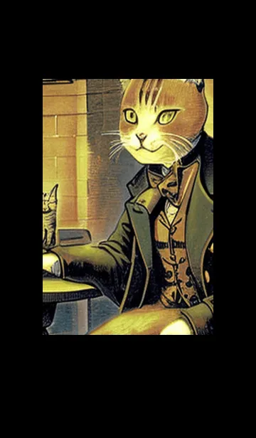 [LINE着せ替え] 猫紳士街#FK06。の画像1