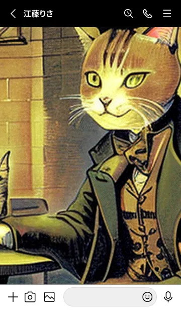 [LINE着せ替え] 猫紳士街#FK06。の画像2