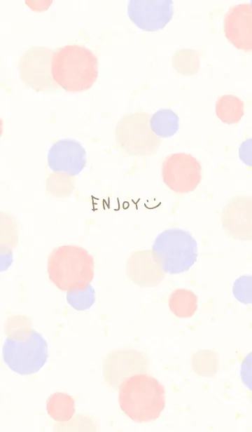 [LINE着せ替え] 水彩ドット ピンクパープル11の画像1