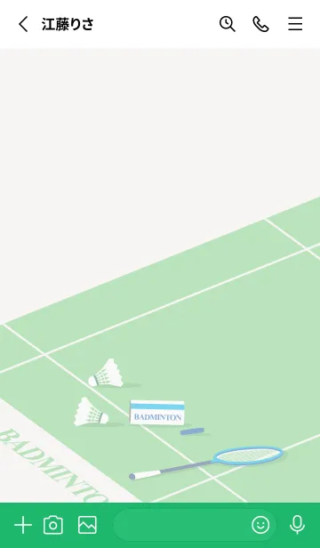 [LINE着せ替え] バドミントン日常 ！！の画像2