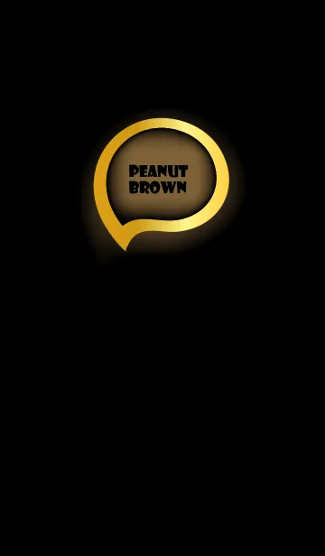[LINE着せ替え] Peanut Brown Gold Black Theme (JP)の画像1