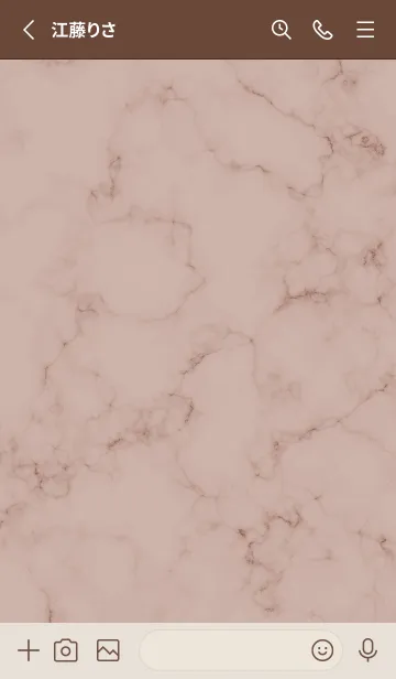 [LINE着せ替え] Simple Marble_pinkbrown08_1の画像2
