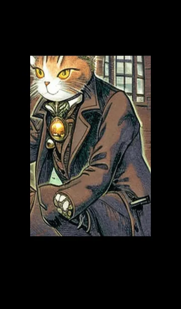 [LINE着せ替え] 猫紳士街#FI028。の画像1