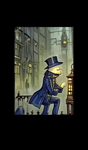 [LINE着せ替え] 猫紳士街#FK026。の画像1