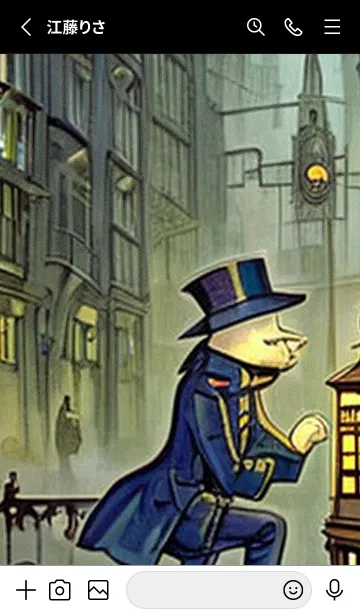 [LINE着せ替え] 猫紳士街#FK026。の画像2