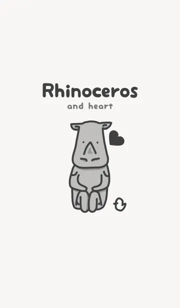 [LINE着せ替え] サイとハート パールホワイトの画像1