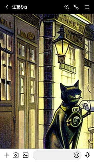 [LINE着せ替え] 猫紳士街#FK022。の画像2