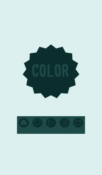 [LINE着せ替え] green color M60の画像1