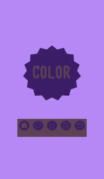 [LINE着せ替え] purple color M26の画像1