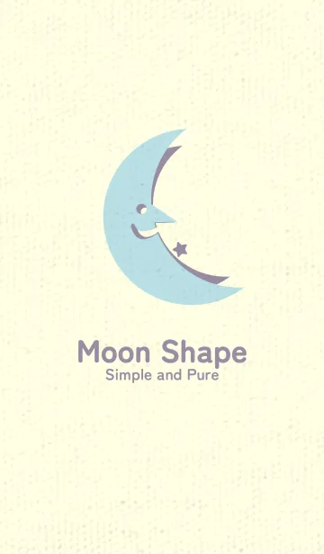 [LINE着せ替え] 月型の着せかえ 水色の画像1